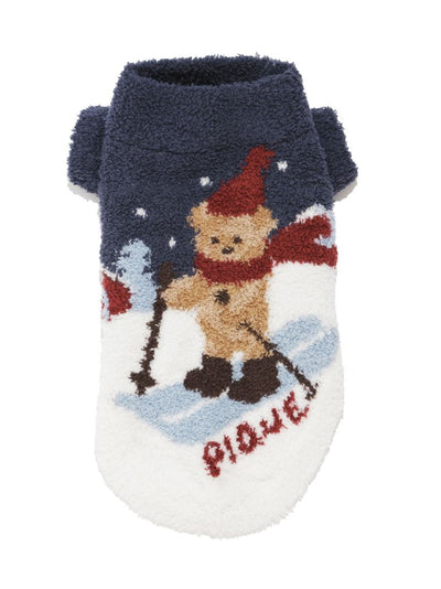 [HOLIDAY][CAT&DOG] Skiing Bear Jacquard Pet Pullover gelato pique