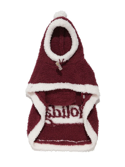 [HOLIDAY] [CAT & DOG] Baby Moco Santa Cape gelato pique