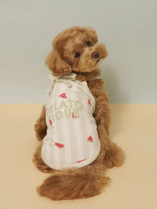 [CAT&DOG] Striped Cool Fabric Pet Pullover