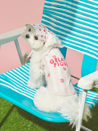 [CAT&DOG] Striped Cool Fabric Pet Pullover
