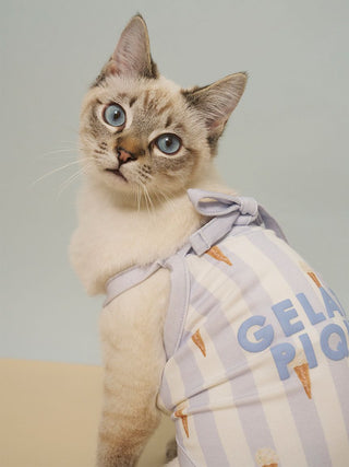 [CAT&DOG] Striped Cool Fabric Pet Pullover