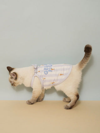 [CAT&DOG] Striped Cool Fabric Pet Pullover