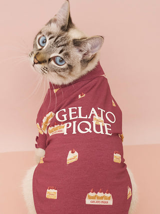 [CAT & DOG] Rayon Girly Motif Jacquard Pet Pullover - view 3