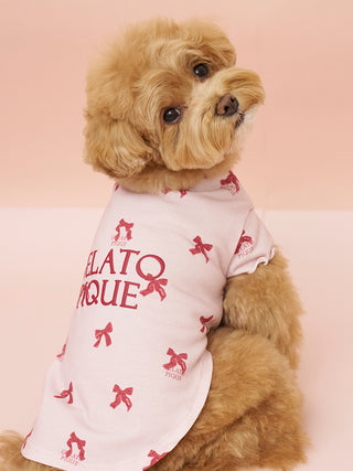 [CAT & DOG] Rayon Girly Motif Jacquard Pet Pullover - view 4