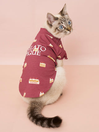 [CAT & DOG] Rayon Girly Motif Jacquard Pet Pullover - view 6