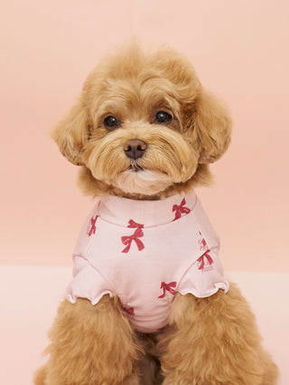[CAT & DOG] Rayon Girly Motif Jacquard Pet Pullover - view 9