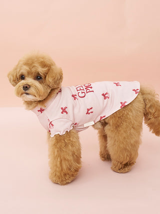 [CAT & DOG] Rayon Girly Motif Jacquard Pet Pullover - view 12