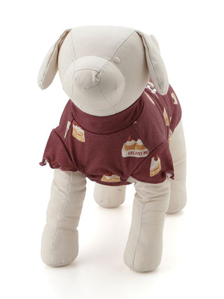 [CAT & DOG] Rayon Girly Motif Jacquard Pet Pullover - view 18
