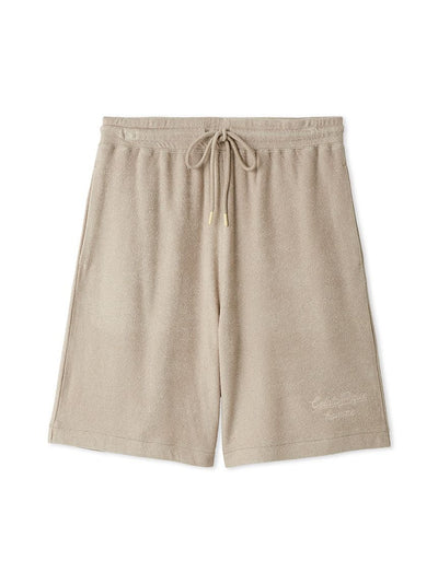 Men's Cool Rayon Pile Printed Logo Embroidered Shorts gelato pique