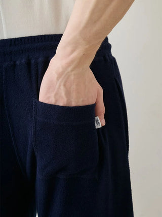 Men's Cool Rayon Pile Printed Logo Embroidered Shorts