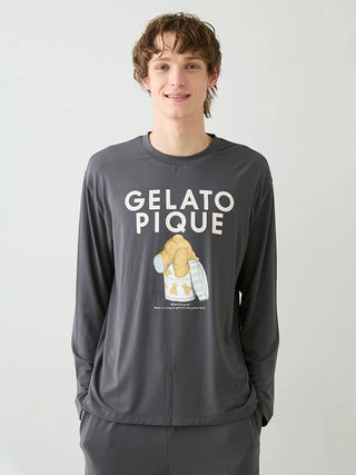 Men's Rayon Gelato Bear Long-sleeve T-shirt