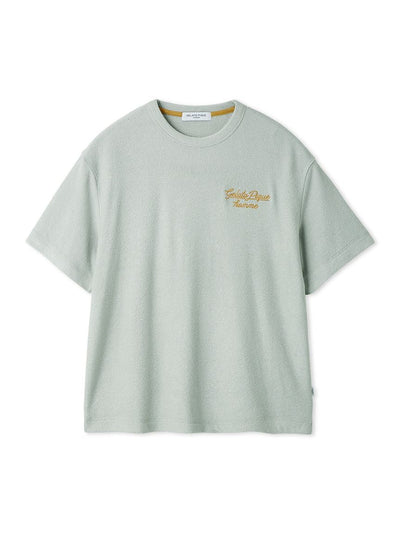 Men's Cool Rayon Pile Printed Logo Embroidered Pullover gelato pique