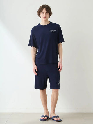 Men's Cool Rayon Pile Printed Logo Embroidered Pullover