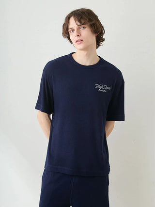 Men's Cool Rayon Pile Printed Logo Embroidered Pullover