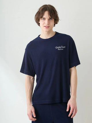 Men's Cool Rayon Pile Printed Logo Embroidered Pullover