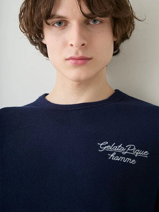 Men's Cool Rayon Pile Printed Logo Embroidered Pullover