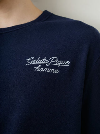 Men's Cool Rayon Pile Printed Logo Embroidered Pullover