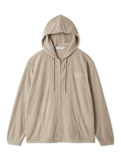 Men's Cool Rayon Pile Printed Logo Embroidered Hoodie gelato pique