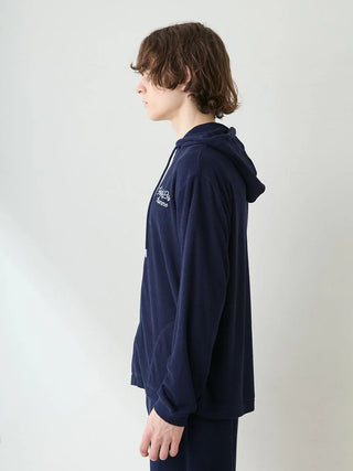 Men's Cool Rayon Pile Printed Logo Embroidered Hoodie