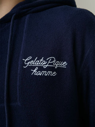 Men's Cool Rayon Pile Printed Logo Embroidered Hoodie