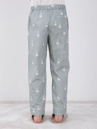 Sleep Bear Pattern Pajama Lounge Pants in blue, Men's Loungewear Lounge Pants at Gelato Pique USA