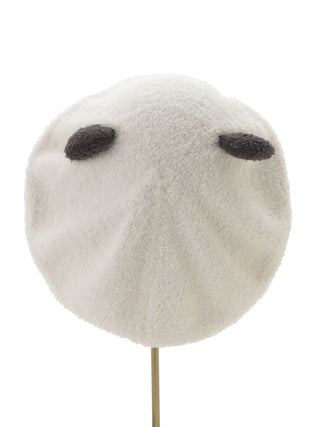 MENS Baby Moco Panda Water-Absorbing Hair Bonnet, white, from Gelato Pique USA. Cozy premium loungewear and sleepwear for home lounging.