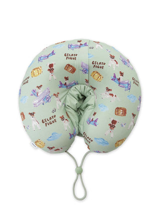 [Hirano Toshiyuki] Men's Cool Rayon Plane Dog Printed Neck Pillow - view 5