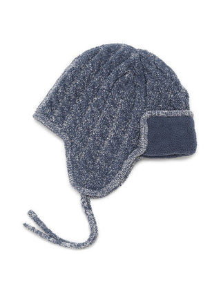 Men's Melange ear flap hat