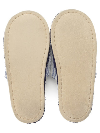 MENS College Logo Slippers - Men's Bedroom Slippers, Lounge Shoes & House Shoes at Gelato Pique USA