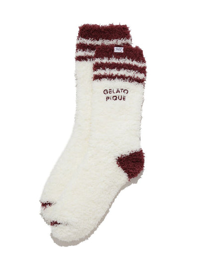 Men's Line embroidered logo socks gelato pique