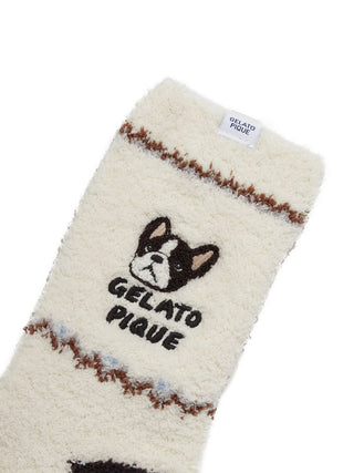 Men's Powder Dog Embroidered Socks