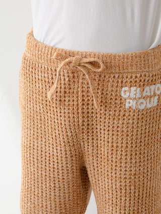 Mens Melange Waffle Knit Shorts