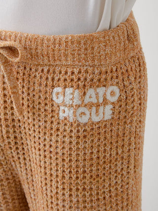 Mens Melange Waffle Knit Shorts
