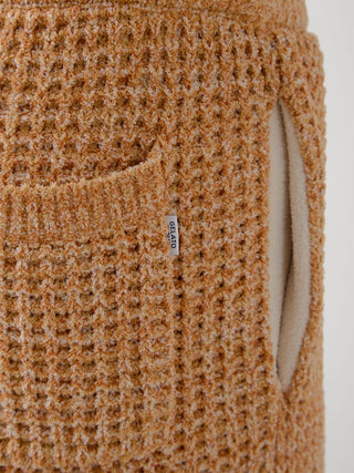 Mens Melange Waffle Knit Shorts