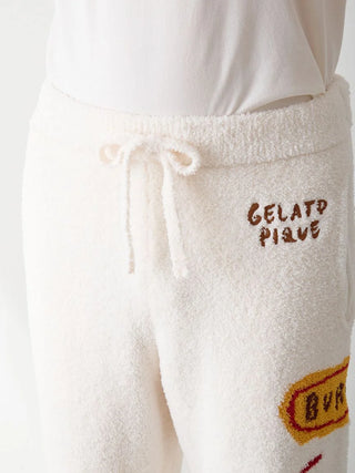 [Hirano Toshiyuki] Men's Powder Hamburger Jacquard Long Pants