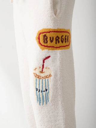 [Hirano Toshiyuki] Men's Powder Hamburger Jacquard Long Pants