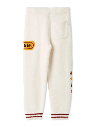 [Hirano Toshiyuki] Men's Powder Hamburger Jacquard Long Pants