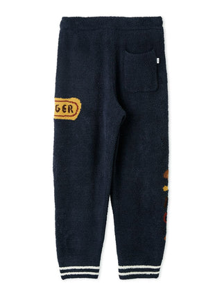 [Hirano Toshiyuki] Men's Powder Hamburger Jacquard Long Pants