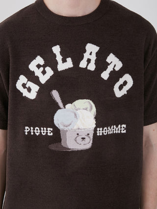 Men's Bear Jacquard Pullover- Men's Sweaters & Pullovers at Gelato Pique USA