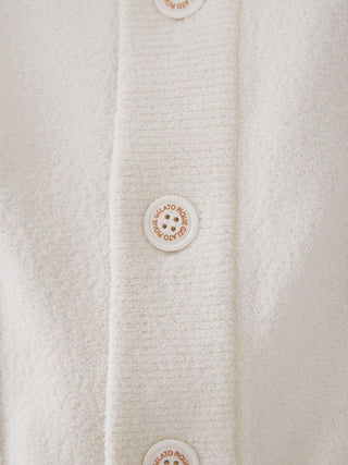 Airmoco Sleep Bear Button Up Cardigan in cream, Comfy and Luxury Women's Loungewear Cardigan at Gelato Pique USA