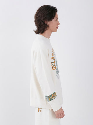 Air Moco Sleep Bare Loungewear Pullover in cream, Men's Pullover Sweaters at Gelato Pique USA