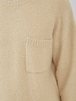 Boucle Men's Pullover in beige, Men's Pullover Sweaters at Gelato Pique USA.