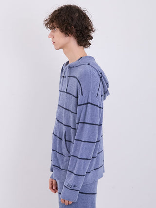 MEN'S Hot Smoothie Zip Up Hoodie in Blue, Men's Loungewear Hoodies & Sweatshirts Zip-ups & Pullovers at Gelato Pique USA