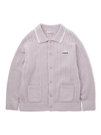 MEN'S Baby Moco Button up Cardigan gelato pique