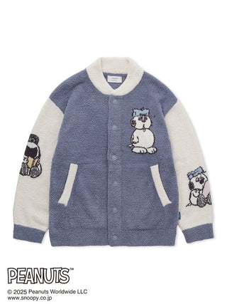 PEANUTS Mens Olaf Babymoco Button Up Cardigan with Olaf design in soft, fluffy fabric.