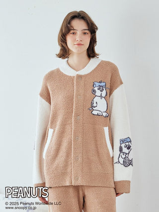 [PEANUTS] [MENS] Olaf Babymoco Jacquard Cardigan