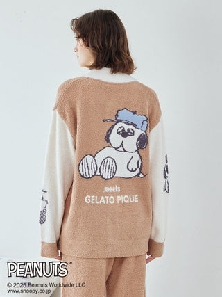 [PEANUTS] [MENS] Olaf Babymoco Jacquard Cardigan