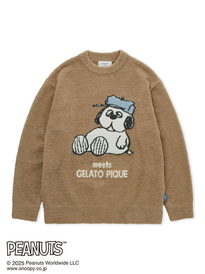 [PEANUTS][MENS] Olaf Jacquard Pullover Sweater gelato pique