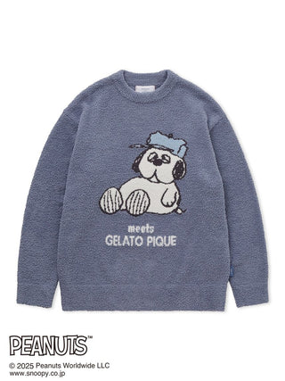 Peanuts men's Olaf Jacquard sweater by Gelato Pique, featuring cozy Babymoco fabric and Olaf character design.