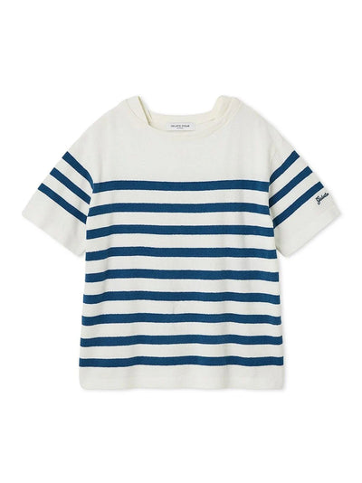 Airy Moco Mens Marine Border Pullover Tops gelato pique